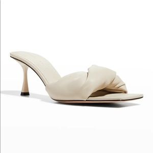 Studio Amelia Twist Front Mules in Stone